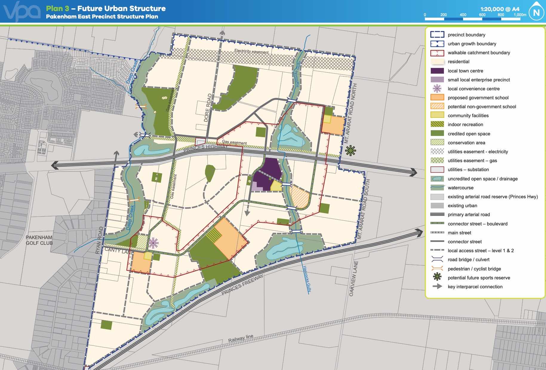 Pakenham East Precinct Structure Plan – Future Urban Structure